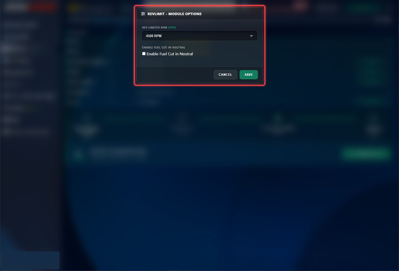 Adjust the modules