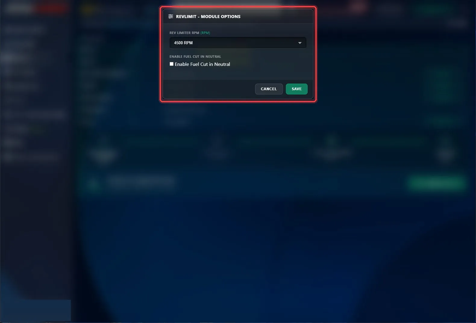 Adjust the modules